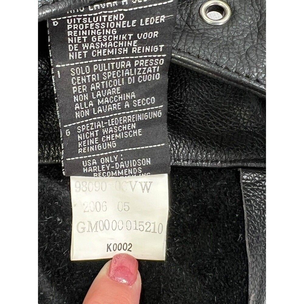 Re-Poshing✨️✨️Harley-Davidson Women's Genuine Leather Motorcycle Chaps - Picture 11 of 15